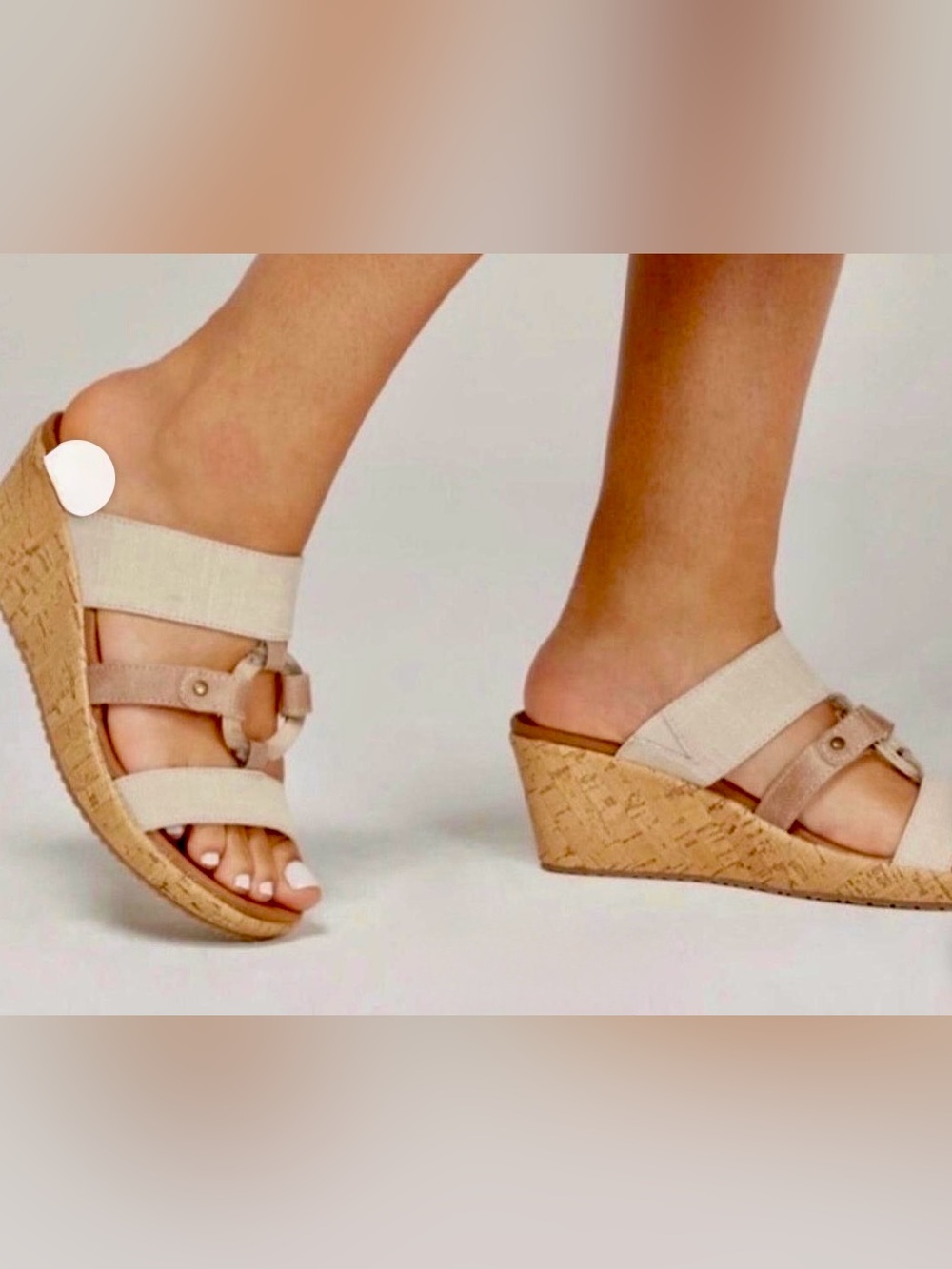 Skechers Beverlee Sail Away Wedge Sandals Size 7